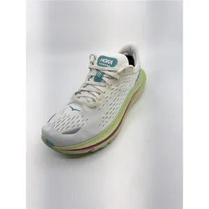 Hoka Womens 8 White Kawana Running Shoes Sneakers Teal Pink Lime Green thumbnail 6
