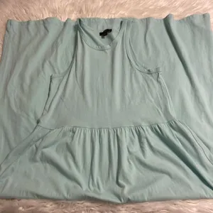 J.Crew Maxi Dress size XXS long 50” bust 30” 100% cotton thumbnail 9