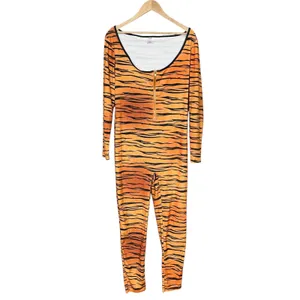 Spirit Catsuit Halloween Costume Tiger Bodysuit ONLY Adult Women Size Large Tail thumbnail 13
