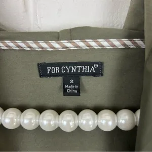 For Cynthia Green Casual Button Front Jacket Size S thumbnail 3