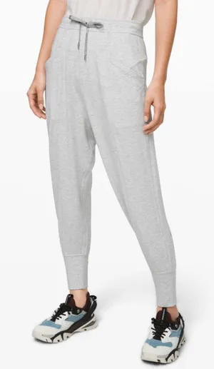 Lululemon Womens Pants Gray Still Chill Jogger Sweatpants Tapered Size 4 thumbnail 1
