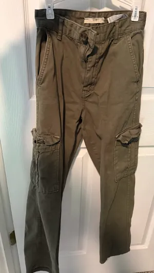 Olive Green Cargo Pants 00 /tall thumbnail 4