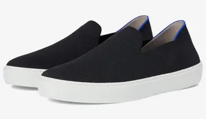 Rothy's‎ The Original Slip On Black Knit Sneakers Women's Size 5.5 thumbnail 1