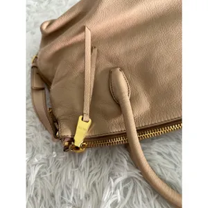 Miu‎ Miu Leather Cammeo Madras 2 Way Satchel Bag Handbag thumbnail 10