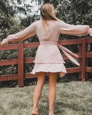 Pink Boho Dress Size M thumbnail 3