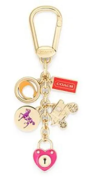 Coach Heritage horse carriage keychain thumbnail 1