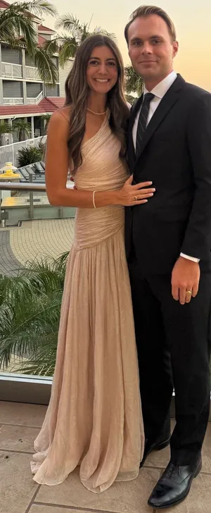 Anthropologie BHLDN One-Shoulder Drop Waist dress thumbnail 1