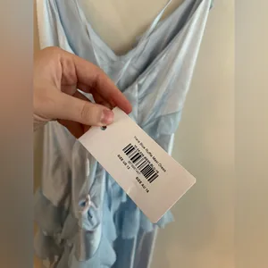 Beginning Boutique Inara Blue Ruffle Maxi Dress - Size 12 thumbnail 16