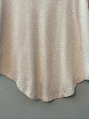Quince beige cream colored lightweight high low long sleeve sweater small thumbnail 12