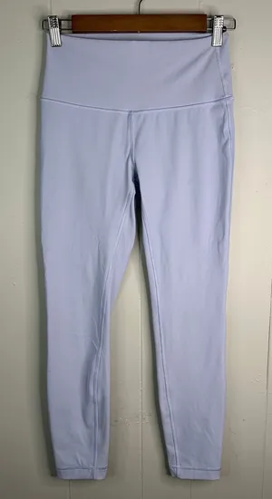 Lululemon Wunder Train Womens 6 Light Blue High Rise Tight Pockets 25 Leggings thumbnail 1
