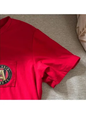 Atlanta United Red T-Shirt Super Soft MLS Soccer Club Futballl football thumbnail 3