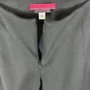 Alice + Olivia Black Sequin Accent Slim Fit Ponte Pants Size‎ 4 Waist Designer thumbnail 6