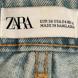 ZARA Straigt Leg High Rise Ankle Boyfriend Women’s Denim Blue Jeans Sz 4 #1673 thumbnail 5