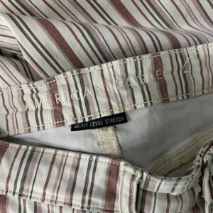 American Eagle Jeggings Jeans‎ 4 Striped Stretch High Rise Casual Chic thumbnail 7
