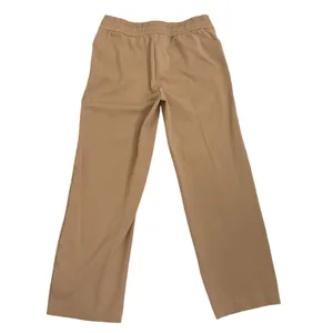 Ann Taylor Wide Leg Brown Khaki Drawstring Trouser Pants Office Business Work XS thumbnail 2