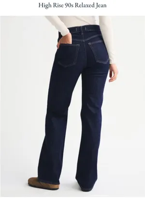Abercrombie High-Rise Relaxed 90s Jeans thumbnail 4