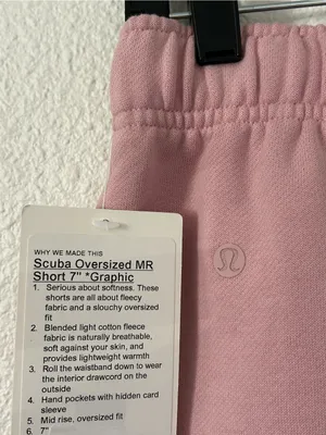 Lululemon scuba oversized shorts sz small thumbnail 8