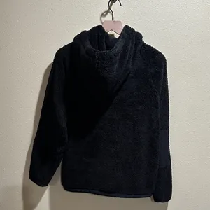 TNA size small Black Plush Hooded Jacket thumbnail 6