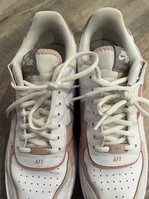 Nike pink and purple air force 1 size 10 thumbnail 9