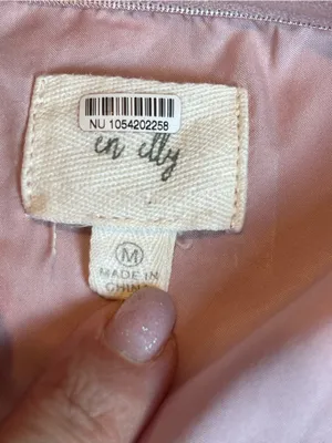 En Elly By Anthropologie Strapless Hi-Low Jacquard Cocktail Dress Pink Floral M thumbnail 10