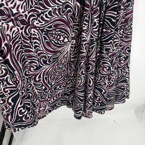 Moon Orchid Boho Maxi Skirt Sz L Cottagecore Festival Abstract Artsy Coastal thumbnail 3