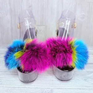 Dolls kill cape Robbin night of my life fluffy clear platform heels size 8 thumbnail 5