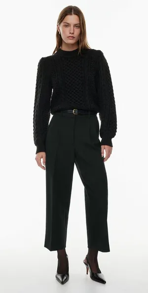 Aritzia Wilfred The Effortless Pant™ Cropped Cropped high-waisted wide-leg pants thumbnail 1