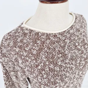 Oona Short Sleeve Sweater Boat Neck Made in New England Sz M thumbnail 3