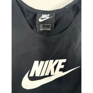 Nike Sportwear Heritage Tank Women's Crop Vest Top Size M Black thumbnail 3