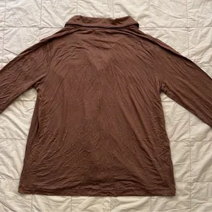 SKIMS SLEEP (A1) BUTTON UP TOP NWT WOOD xxs thumbnail 2