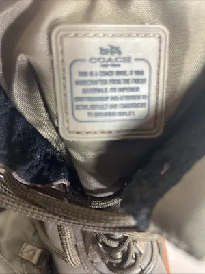 Coach Combat Boots Lace Up Size 5.5 Sage Green thumbnail 8