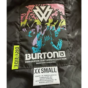 Burton Such A Deal Snowboard Jacket Black White Dryride Men Women Size XXS thumbnail 3