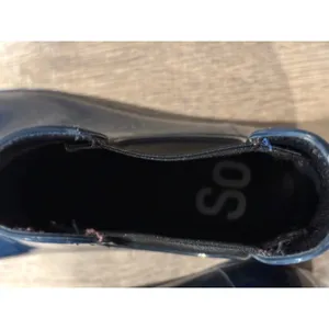 SO Rain Boots Chelsea Ankle Pull On‎ Waterproof Navy Blue Women's Sz 7 thumbnail 3