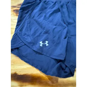 Under Armour Heat Gear Loose‎ Shorts Women’s Size Med Blue Running Sporty Active thumbnail 6