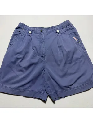 Bill Blass Jeans Women’s Size 14 Periwinkle Blue Pleated Cotton Shorts thumbnail 2