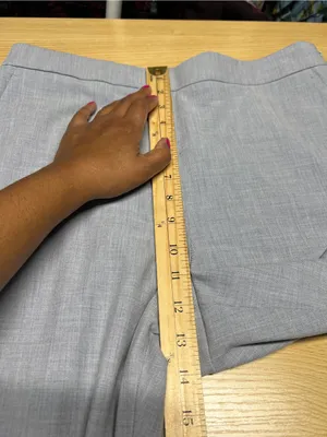 Ann Taylor Side Zip Straight Pants Gray Size 8 Curvy Fit Bi-Stretch thumbnail 12