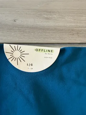 OFFLINE Real Me Crossover High Waisted 5" Bike Short Teal Large NWT IN PKG thumbnail 7