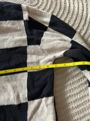 Christopher & Banks Vintage beige and black checkered cardigan thumbnail 6