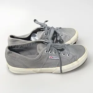 SUPERGA 2750 Cotu Classic Sneakers‎ Light Gray Size 8.5 EU 39 Minimalist Casual thumbnail 4