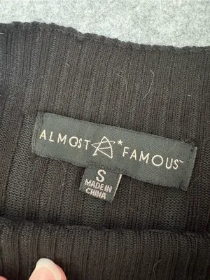 Almost Famous Long Sleeve Black Ribbed Knit Maxi Dress small thumbnail 9
