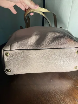 Michael Kors pebbled leather Women's Blush Pink Tote Bag with Tan Straps thumbnail 3