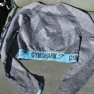 Gymshark Banded Crop Long sleeve Top Grey S thumbnail 5