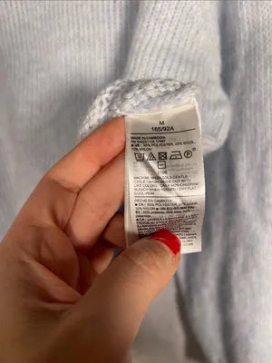 Old Navy Womens Cozy V Neck Sweater Blue Wool Blend New Medium thumbnail 4