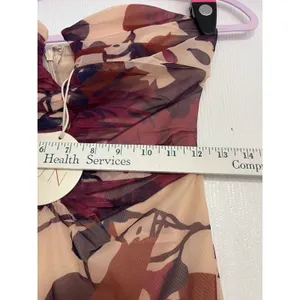 CHELSEA AVENUE TALLULAN MIDI DRESS -color PLUM Size S thumbnail 5