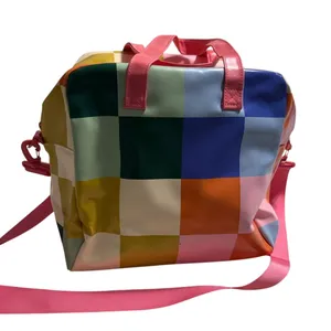 Talking Out of Turn TOOT Bold Checker Skate Bag Crossbody Water Resistent NWOT thumbnail 1