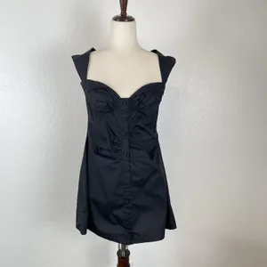 House of CB Mistress Rocks Girl Crush Mini Dress Women's‎ L Black Cap Sleeve NEW thumbnail 3