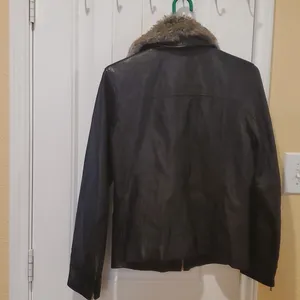 Mossimo Supply Co. BLACK Leather Jacket- Size S thumbnail 5