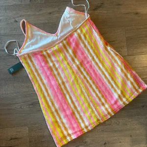 Wild Fable Women's Sleeveless Bodycon Dress Cover Up - Warm Multi Striped 1X NWT thumbnail 9
