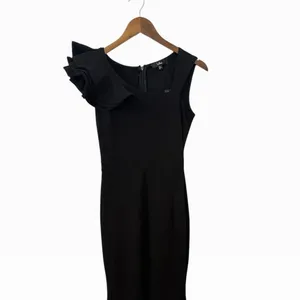 Lulus Lucette Black Sleeveless Ruffled Mermaid Maxi Dress size S NWT thumbnail 5