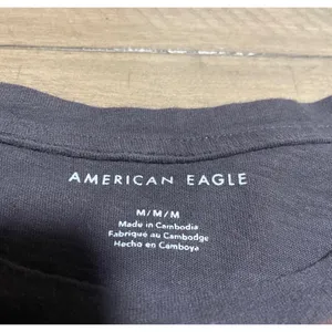 American Eagle Aspen Colorado Graphic Long Sleeve Tee gray‎ Medium thumbnail 5